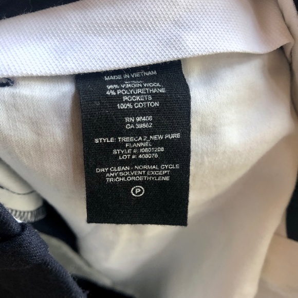 Theory Treeca 2 New Pure Flannel Blue Wool Blend Pants - Picture 5 of 6